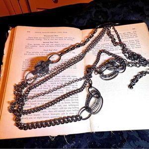 Long Metals & Chains Gothic Necklace